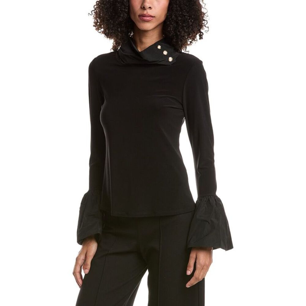 Joseph Ribkoff Womens  Solid Top, Black